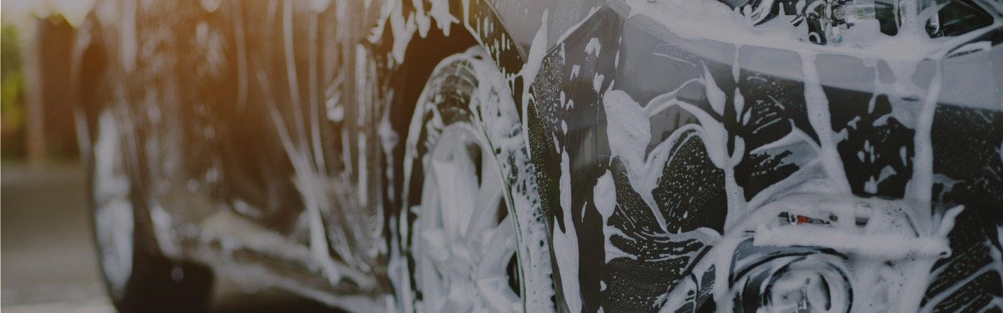Side of a foamy car
